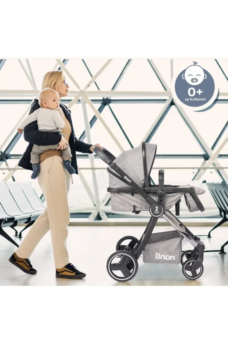 Brion Trendone Travel Sistem Bebek Arabası Antrasit