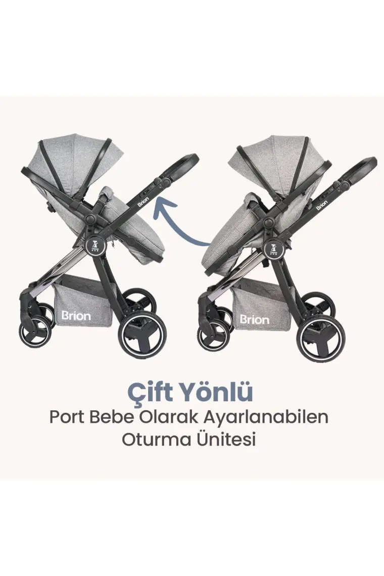 Brion Trendone Travel Sistem Bebek Arabası Antrasit