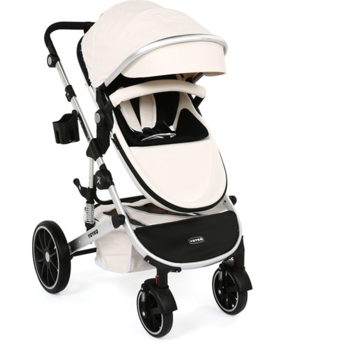 Yoyko Capsule Egg Travel Sistem Bebek Arabası Beyaz Silver