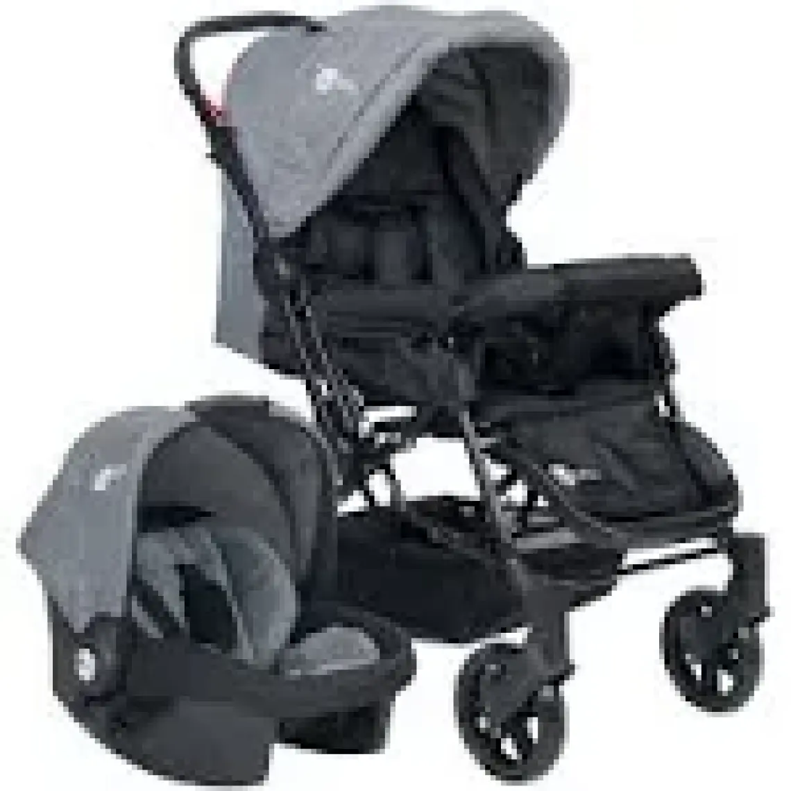 4 Baby Olympus Siyah Travel Sistem Bebek Arabası Kahverengi