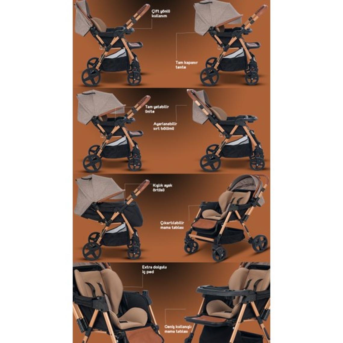 Baby Home 810 XTİ Çift Yönlü Bebek Arabası
