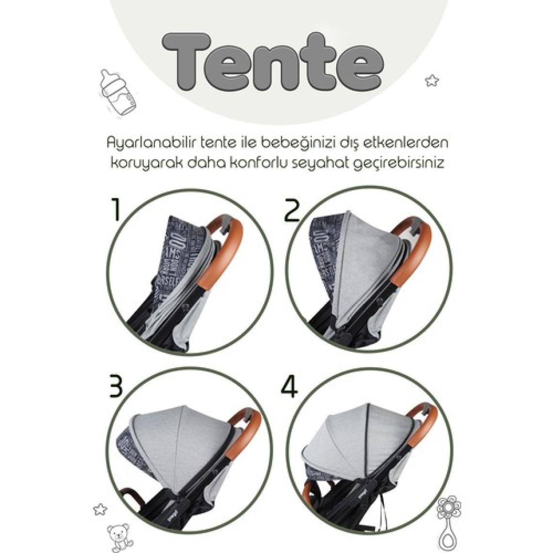 Prego Lotus Katlanabilir Kabin Boy Travel Bebek Arabası
