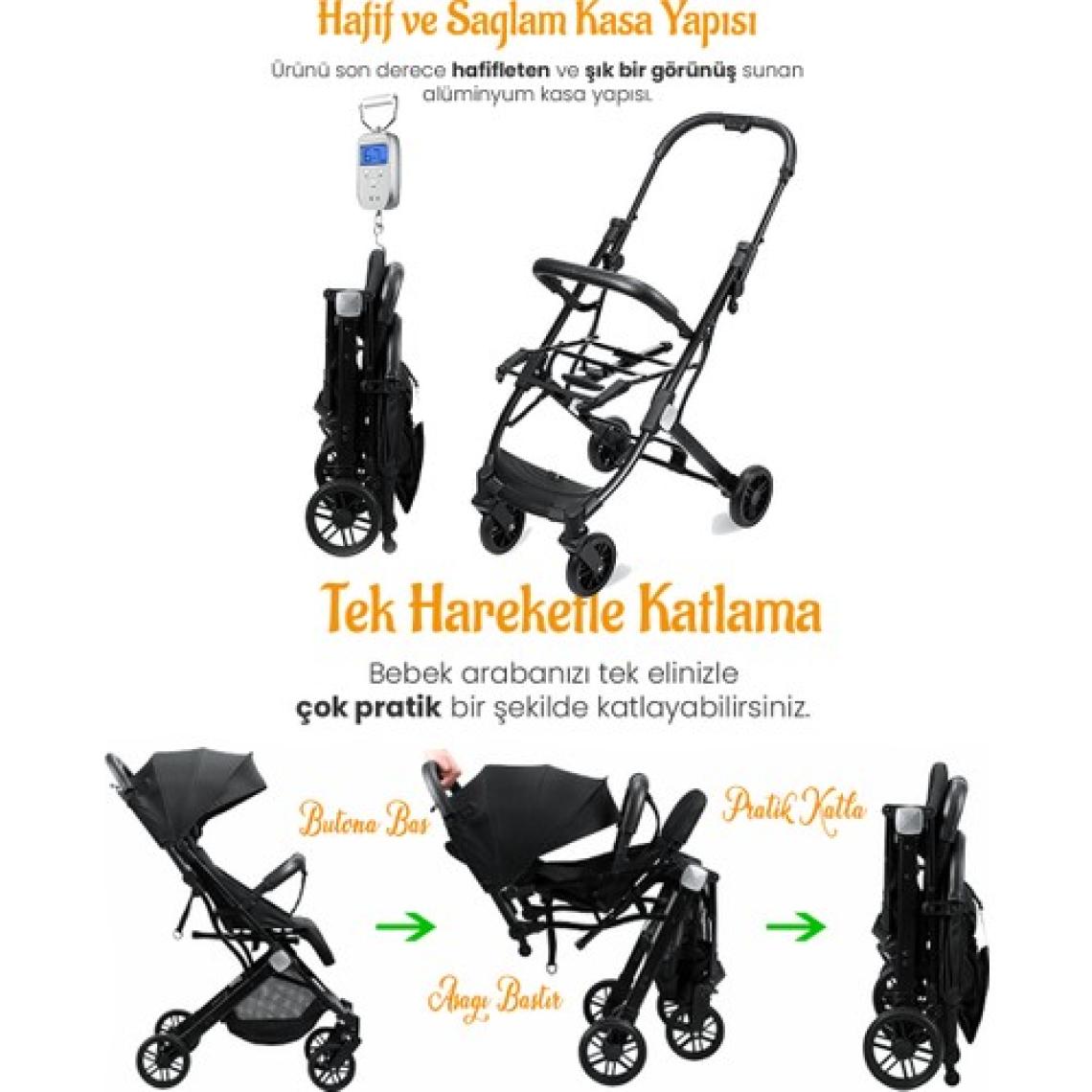 Lorelli Fiorano Kabin Boy Bebek Arabası - Black