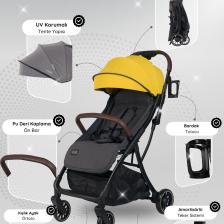 Lorelli Minori Otomatik Katlanır Kabin Boy Bebek Arabası - Lemon