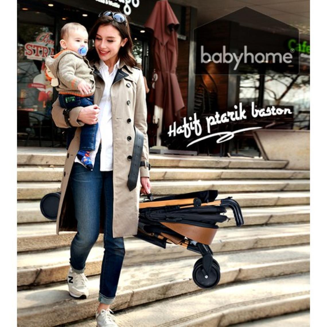 Baby Home 107 Clark Tam Yatar Alüminyum Bilyeli Teker Baston Bebek Arabası