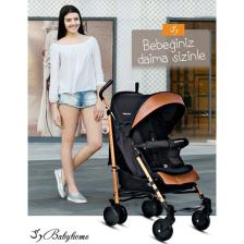 Baby Home 107 Clark Tam Yatar Alüminyum Bilyeli Teker Baston Bebek Arabası