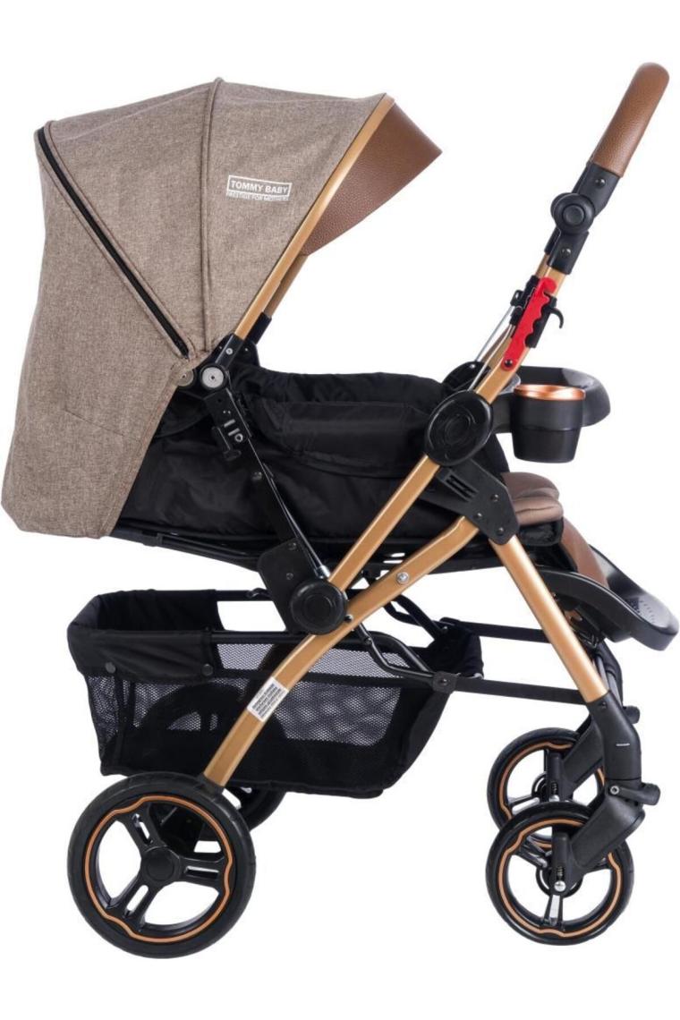 Tommybaby Tornado Plus Gold Alüminyum Lüx Çift Yönlü Bebek Arabası Puset