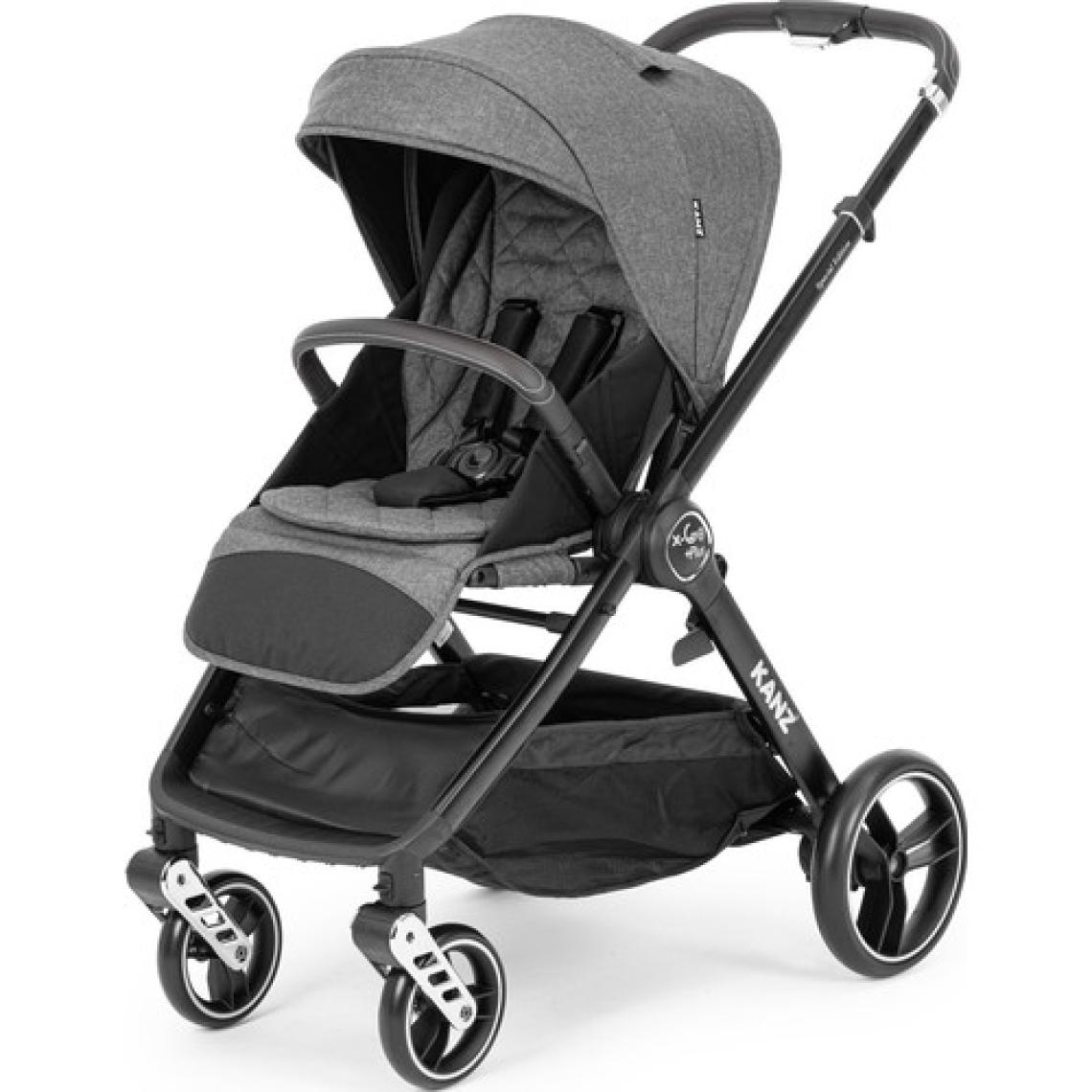Kanz X-Go Plus Silver Travel Bebek Arabası Koyu Gri