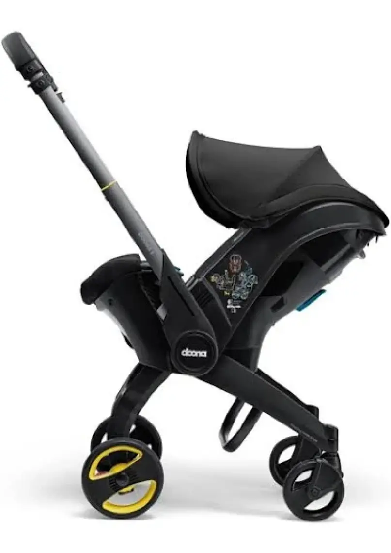 Doona İ Bebek Arabasına Dönüşen Tekerlekli Gr 0 İSize Ana Kucağı Oto Koltuğu - Nitro Black