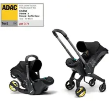 Doona İ Bebek Arabasına Dönüşen Tekerlekli Gr 0 İSize Ana Kucağı Oto Koltuğu - Nitro Black