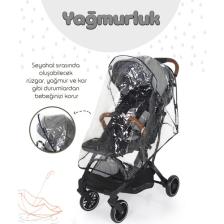 Prego Lotus Tek Elle Katlanabilir Kabin Boy Bebek Arabası