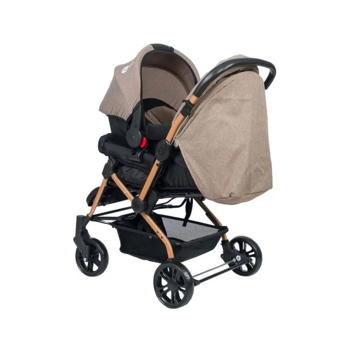 4 Baby Olympus Gold Travel Sistem Bebek Arabası Kahverengi