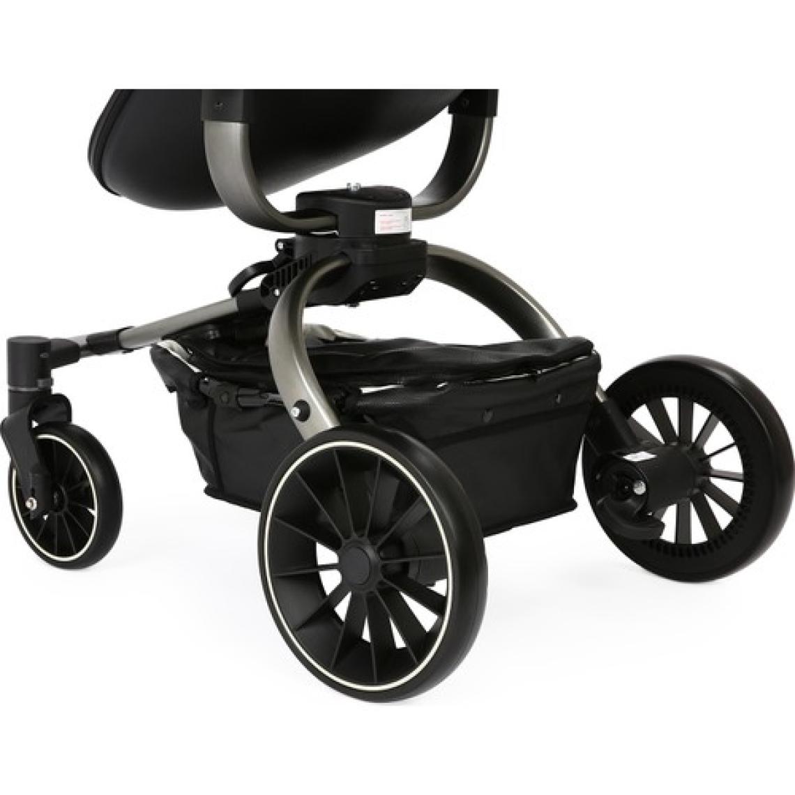Yoyko Spin 360 Derece Dönebilen Bebek Arabası Siyah Gri Kasa