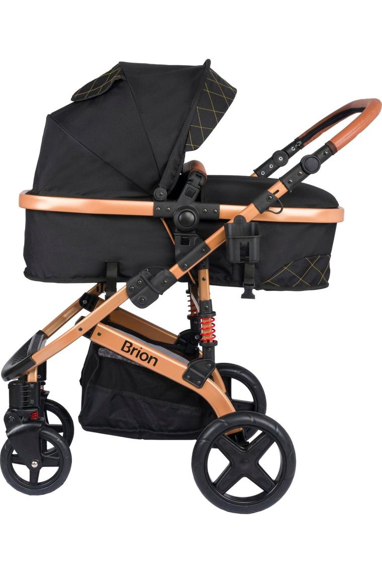 Brion Mila 4 In 1 Çift Yönlü Travel Sistem Bebek Arabası Gold  Siyah