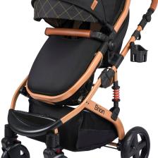 Brion Mila 4 In 1 Çift Yönlü Travel Sistem Bebek Arabası Gold  Siyah