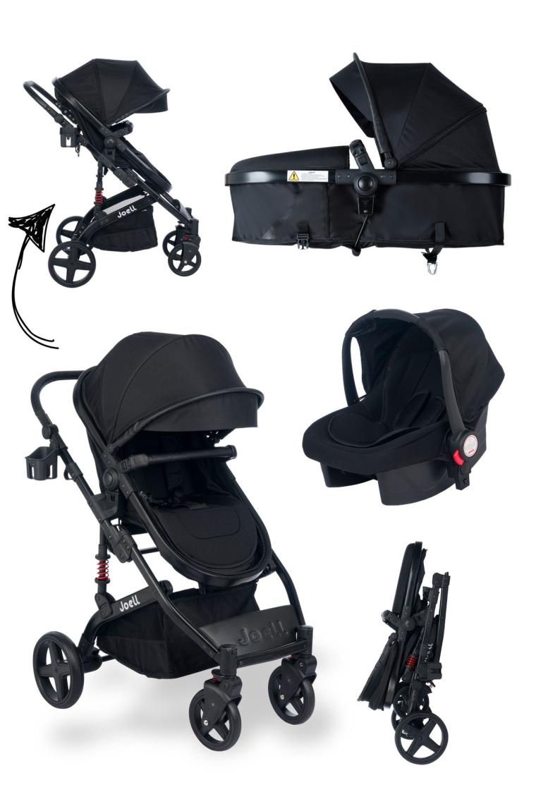 Joell JL1712 Joell Travel Sistem Bebek Arabası Kahve