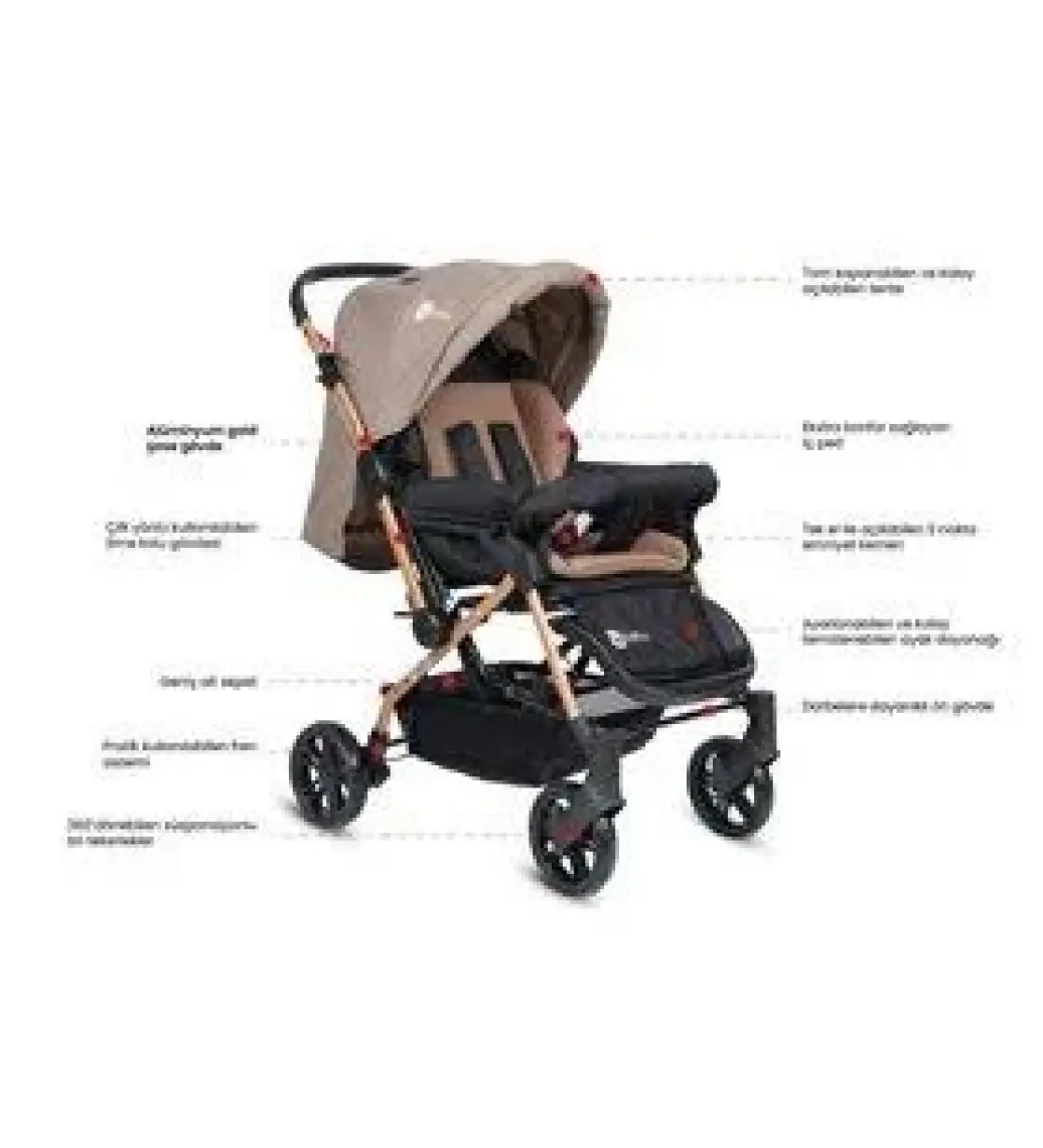 4 Baby Olympus Gold Çift Yön Bebek Arabası