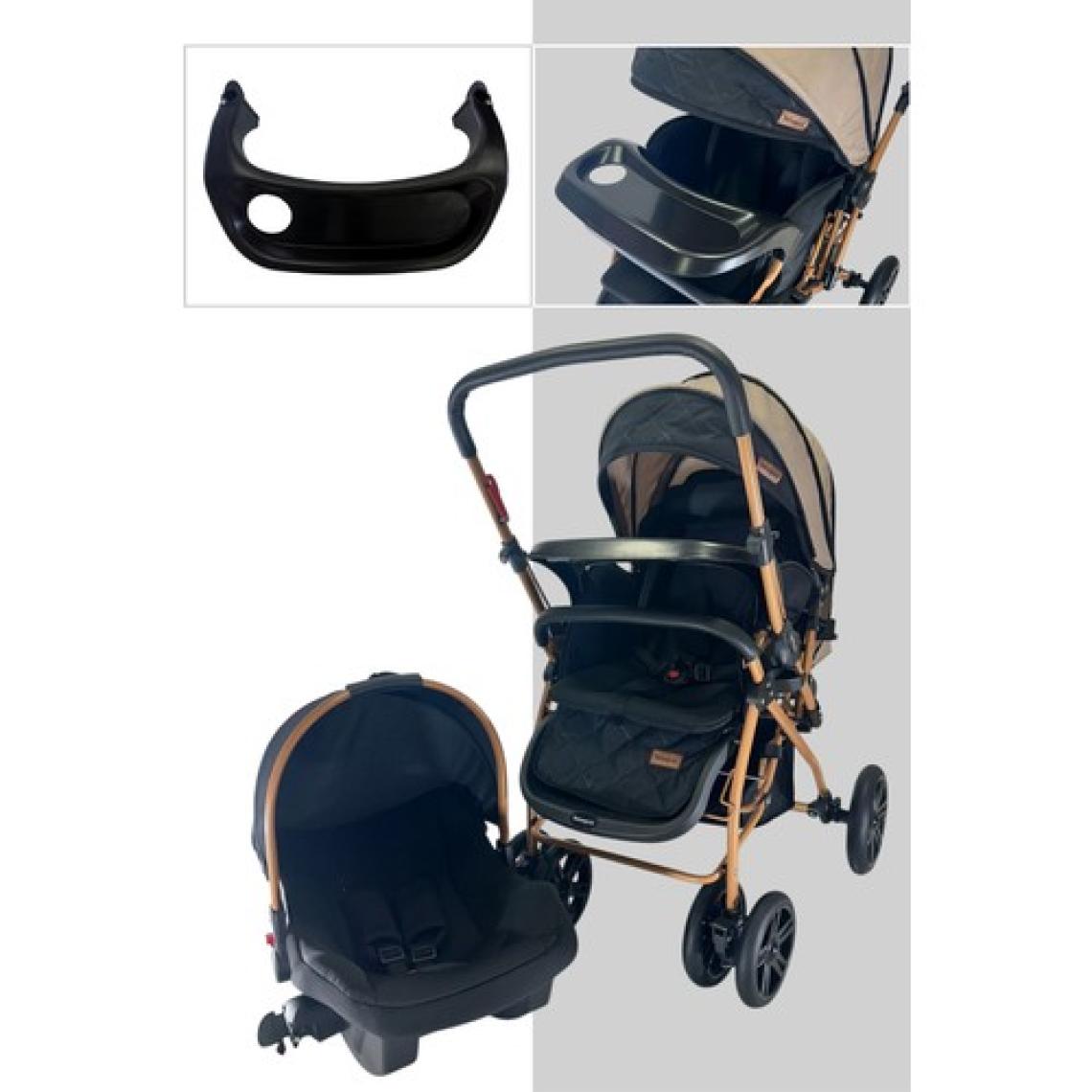 Bebegold Pusetli Bebek Arabası Travel Çift Yönlü Tam Yatış Pozisyonlu Pratik Katlanır Mama Tablalı