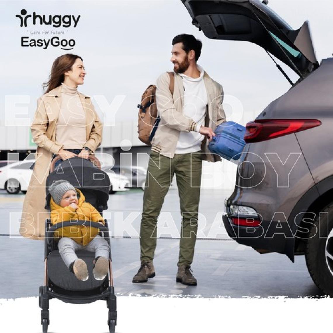 Huggy Easy Go Kabin Boy Otomatik Katlanır Bebek Arabası