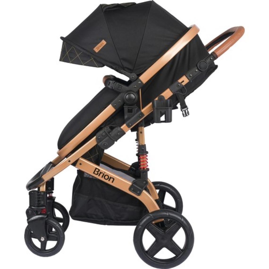 Brion Mila 4 In 1 Çift Yönlü Travel Sistem Bebek Arabası Gold  Siyah