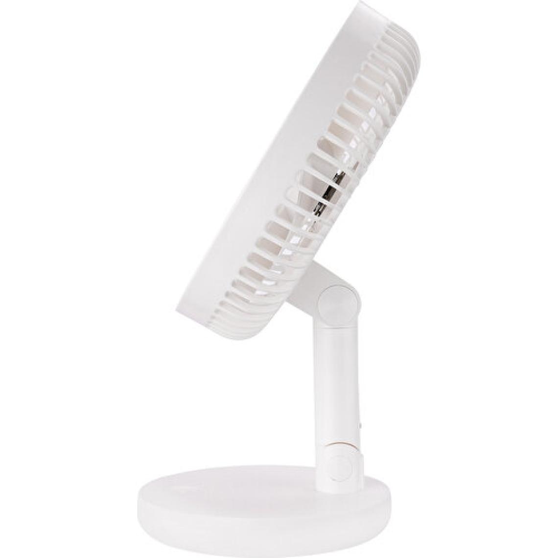 Everest EFN-521 Masaüstü Şarj Edilebilir USB Fan Beyaz