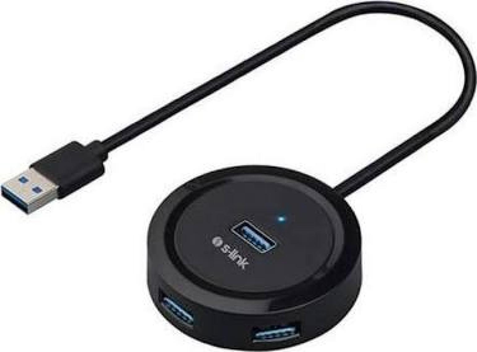 S-Link Swapp SW-U300 4 Port USB 3.0 Gri USB Hub