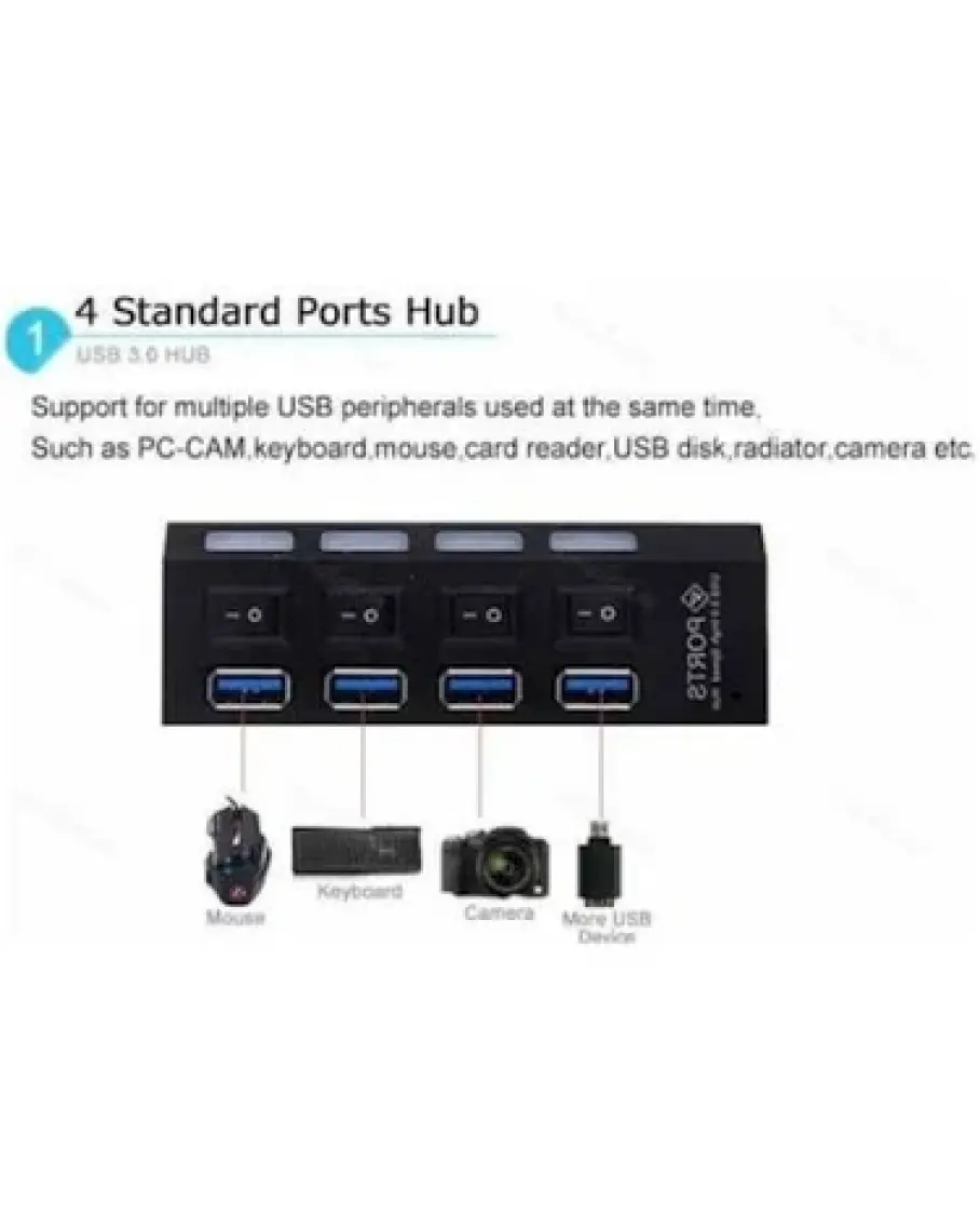 Alfais 4579 4 Port USB 3.0 Hub Çoklayıcı