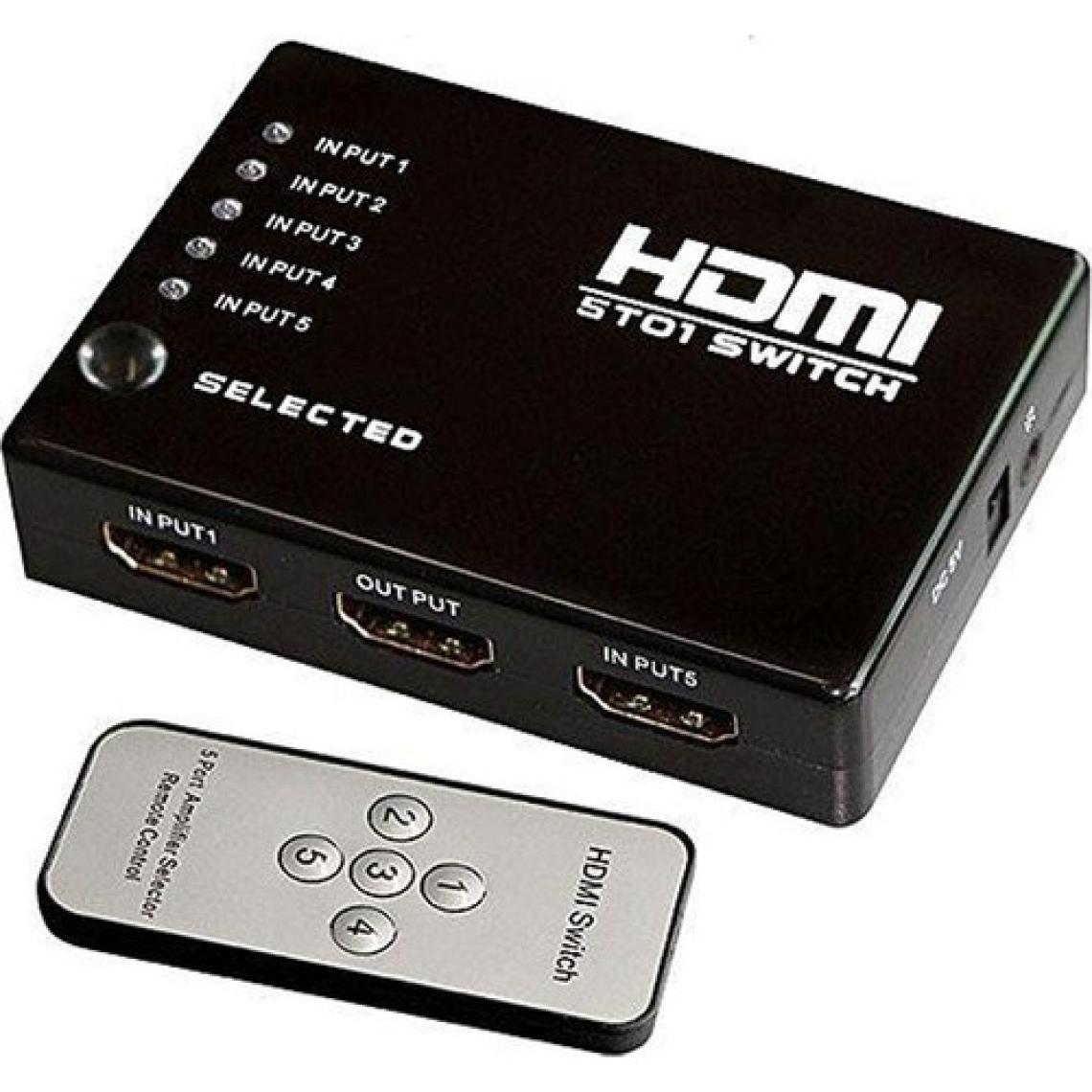 Blueway Uzaktan Kumandalı 5 Port HDMI Switch Splitter