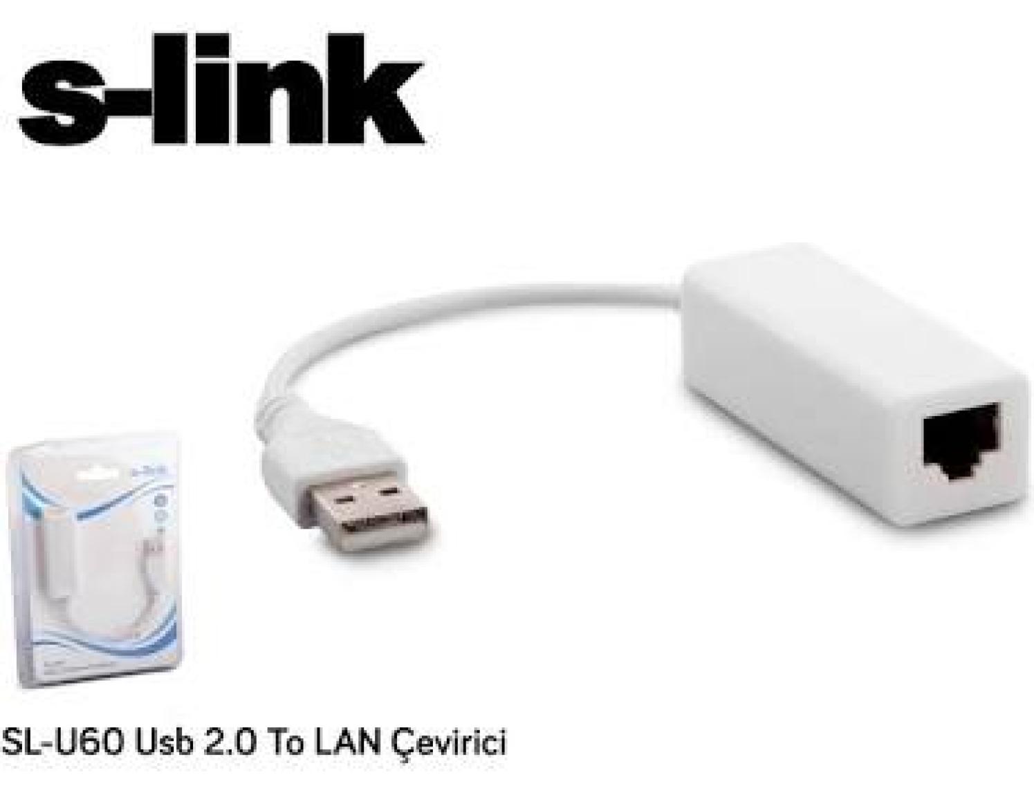 S-Link SL-U60 Usb 2.0 To LAN Çevirici