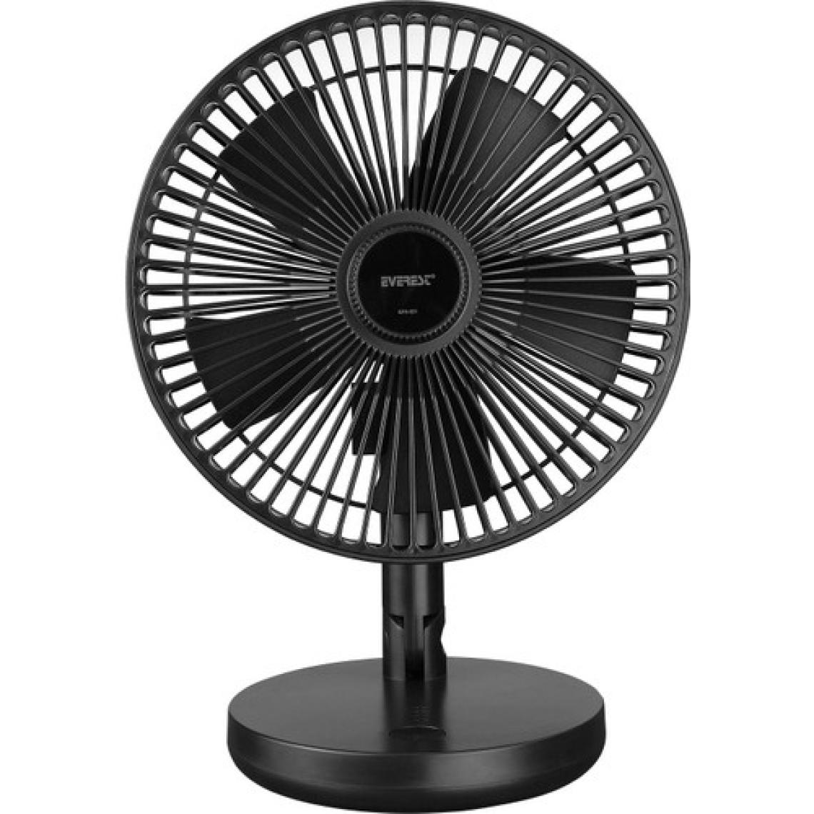 Everest EFN-521 Masaüstü Şarj Edilebilir USB Fan Siyah