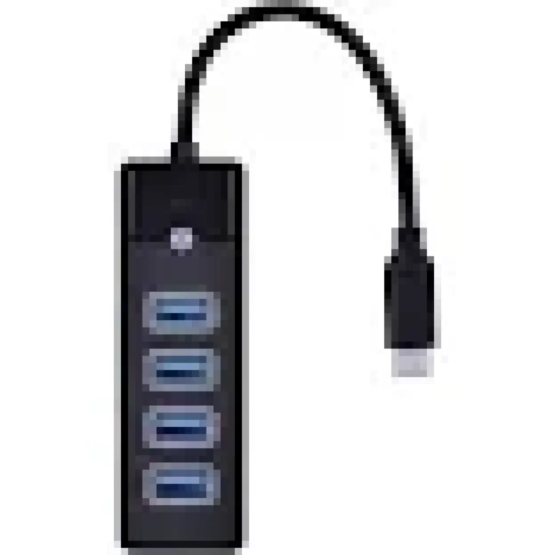 Orico Type-C To 4 Portlu Usb3.0 5gbps Çoklu USB Bağlantı Noktası Çoklayıcı Hub, 15CM, Siyah, PW4U-C3-015-BK