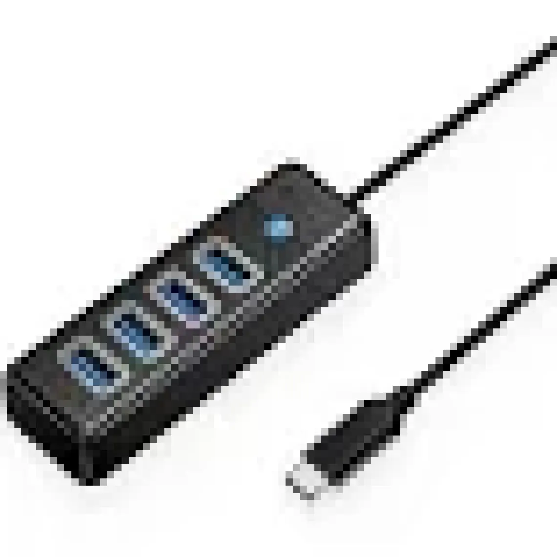 Orico Type-C To 4 Portlu Usb3.0 5gbps Çoklu USB Bağlantı Noktası Çoklayıcı Hub, 15CM, Siyah, PW4U-C3-015-BK