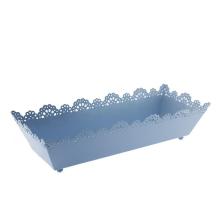 12x31cm Metal Tepsi Saksı Dikdörtgen Sepet