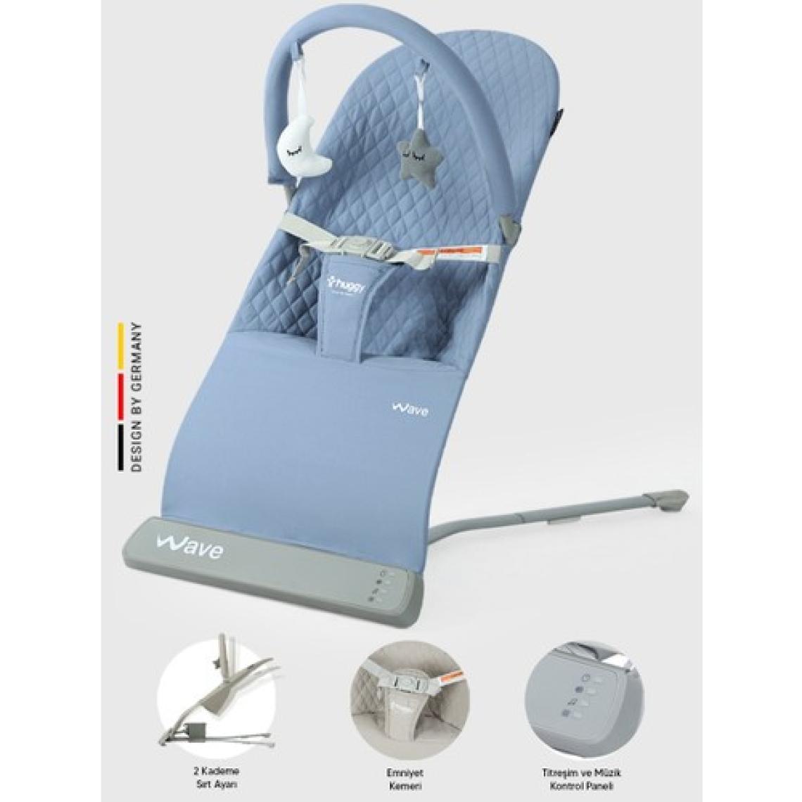 Huggy Wave Bebek Hareket Ettikçe Sallanabilen Kademeli Müzikli Titreşimli Anakucağı