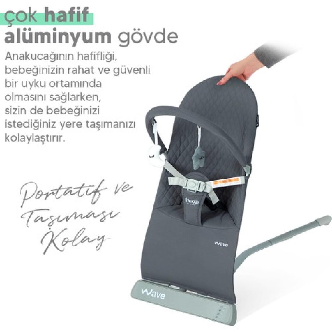 Huggy Wave Bebek Hareket Ettikçe Sallanabilen Kademeli Müzikli Titreşimli Anakucağı