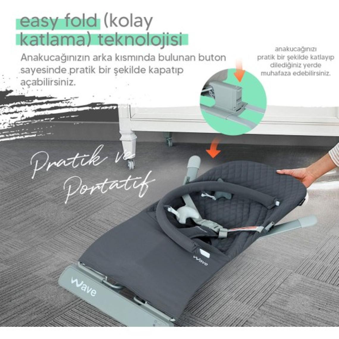 Huggy Wave Bebek Hareket Ettikçe Sallanabilen Kademeli Müzikli Titreşimli Anakucağı