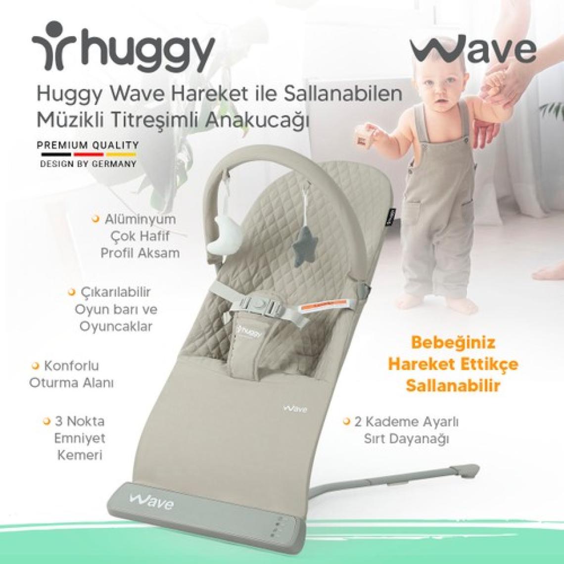 Huggy Wave Bebek Hareket Ettikçe Sallanabilen Kademeli Müzikli Titreşimli Anakucağı