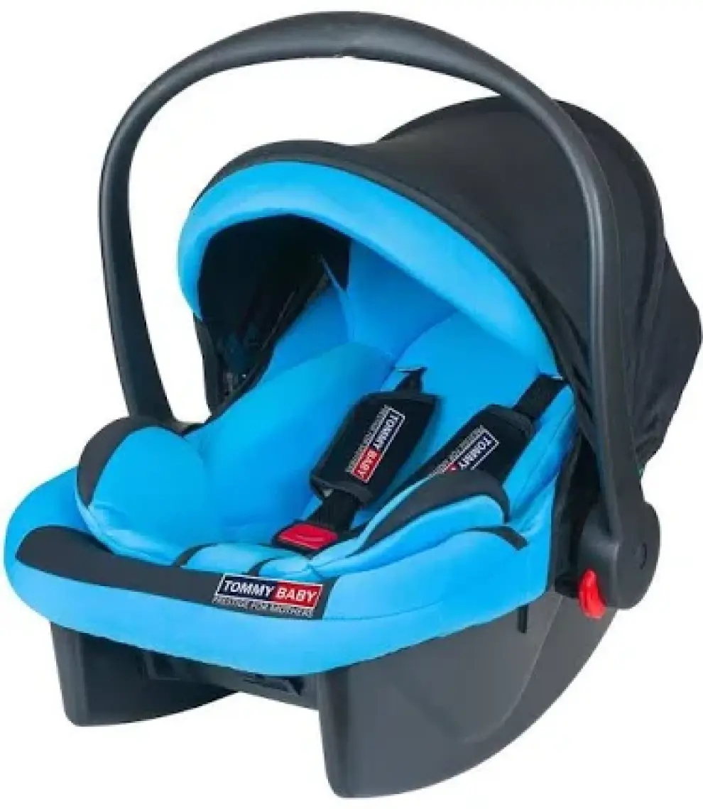Tommybaby Lüx Pedli Bebek Taşıma, Bebek Oto Koltuğu Puset Mavi - Siyah