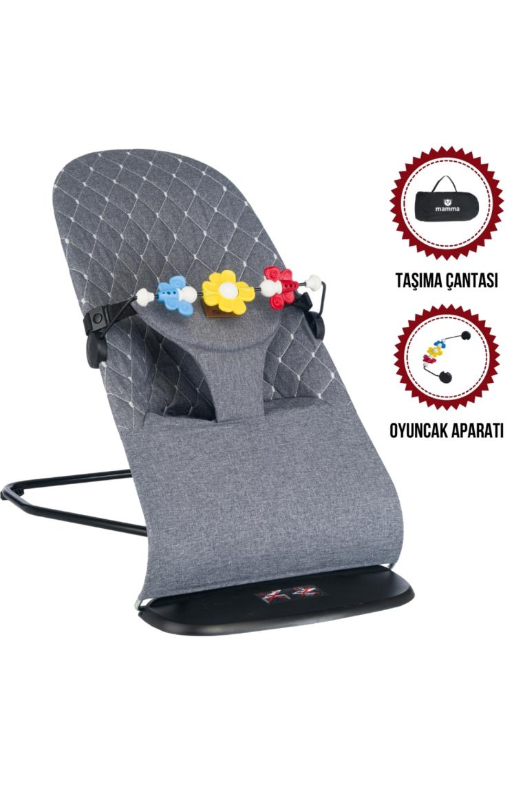 Mamma Smile Cotton Sallanır Üç Kademeli Ana Kucağı ( Oyuncak Aparatı ve Seyahat Çantası )