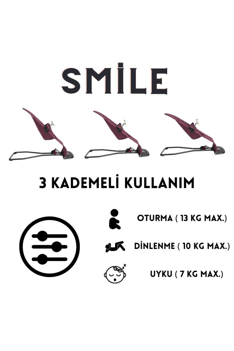 Mamma Smile Cotton Sallanır Üç Kademeli Ana Kucağı ( Oyuncak Aparatı ve Seyahat Çantası )
