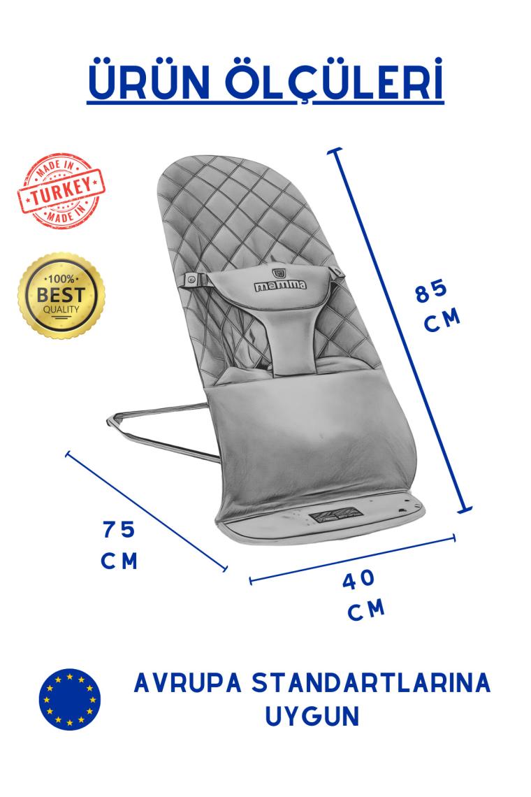Mamma Smile Cotton Sallanır Üç Kademeli Ana Kucağı ( Oyuncak Aparatı ve Seyahat Çantası )