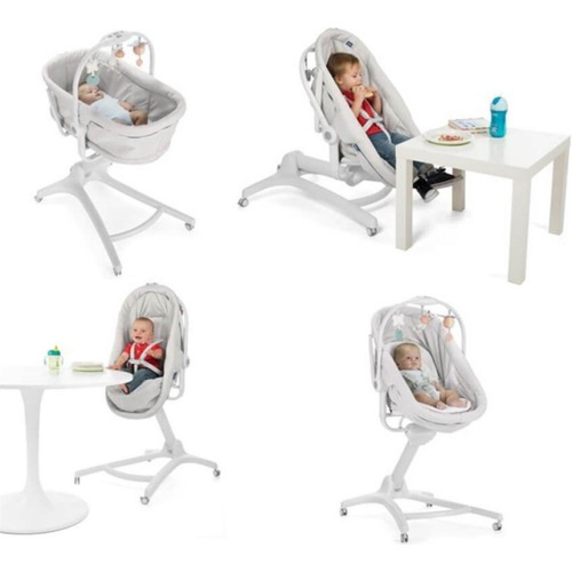 Chicco Baby Hug 4'ü 1 Arada Ana Kucağı ve Beşik – Aquarelle Renk, Yenidoğan ve 3 Yaşa Kadar Bebekler İçin