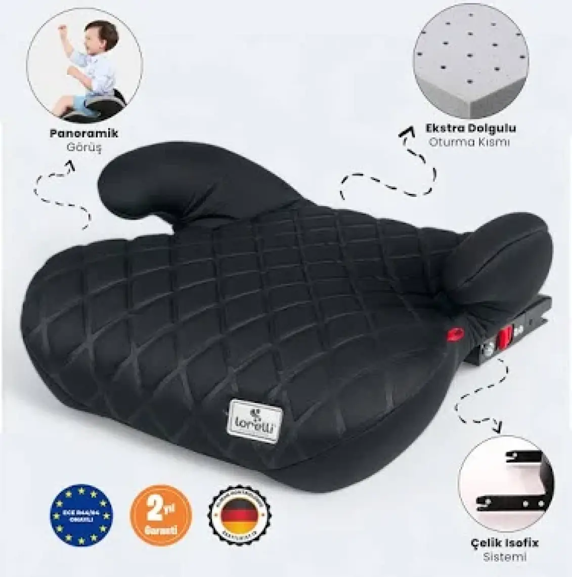 Lorelli Sirius Isofix 15-36 Kg Isofixli Oto Koltuğu Yükseltici