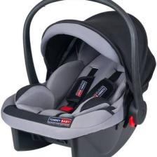 Tommybaby Lüx Pedli Bebek Taşıma, Bebek Oto Koltuğu Puset Gri - Siyah