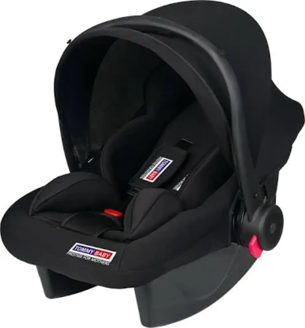Tommybaby Lüx Pedli Bebek Taşıma, Bebek Oto Koltuğu Puset Gri - Siyah