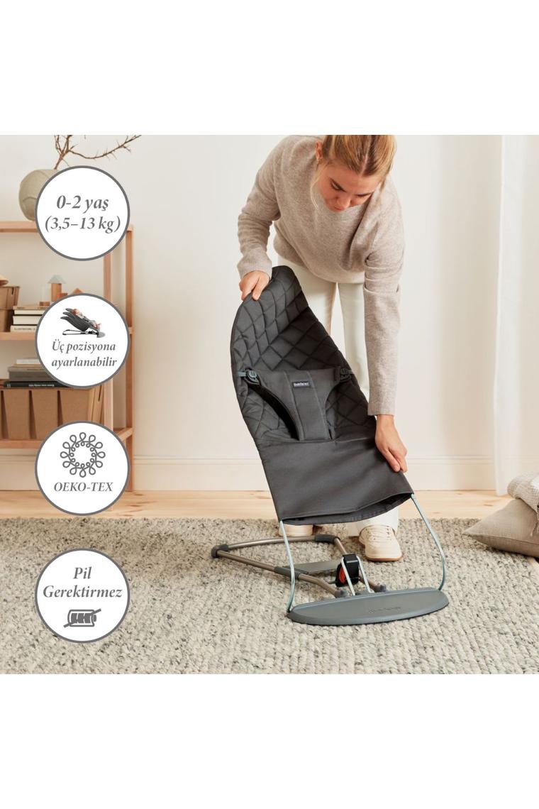 BabyBjörn Balance Bliss Cotton Anthracite Ana Kucağı