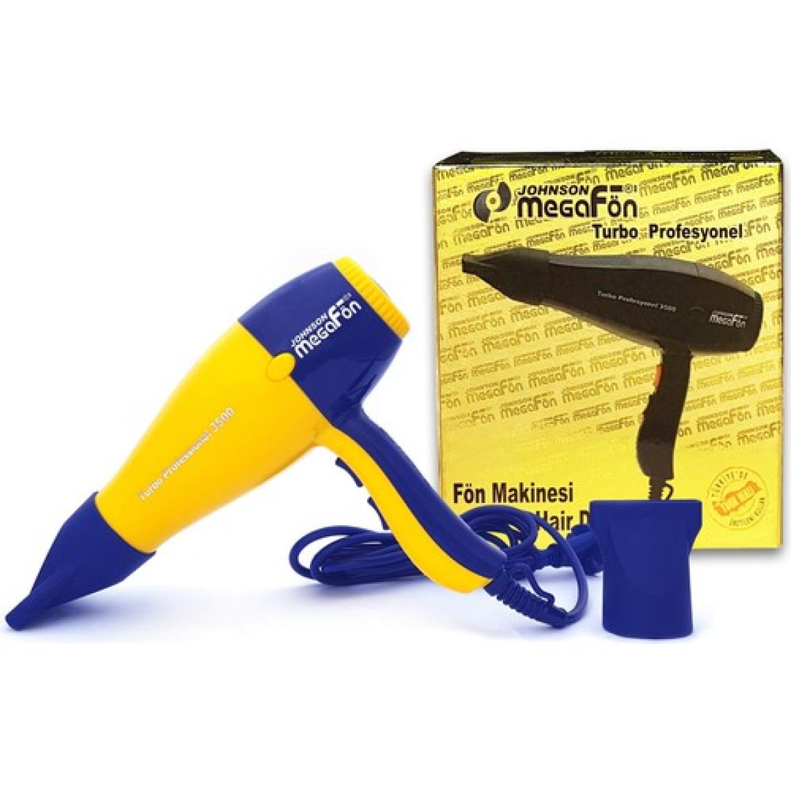 Johnson Megafön Turbo Profesyonel 3500 - 2400W Kuaför Tipi Saç Kurutma / Fön Makinesi