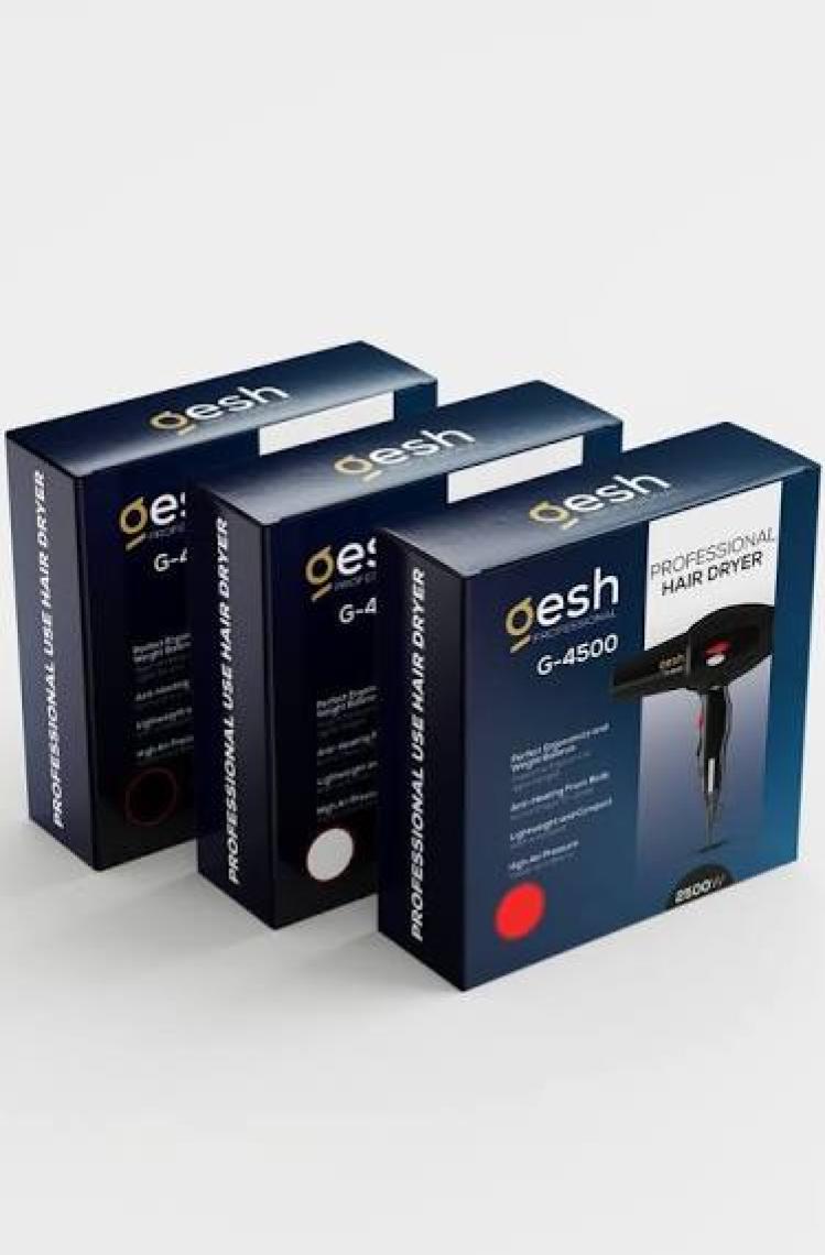 Gesh G-4500 Profesyonel Fön Makinesi 2500 Watt - Kuaför - Saç Kurutma Makinesi