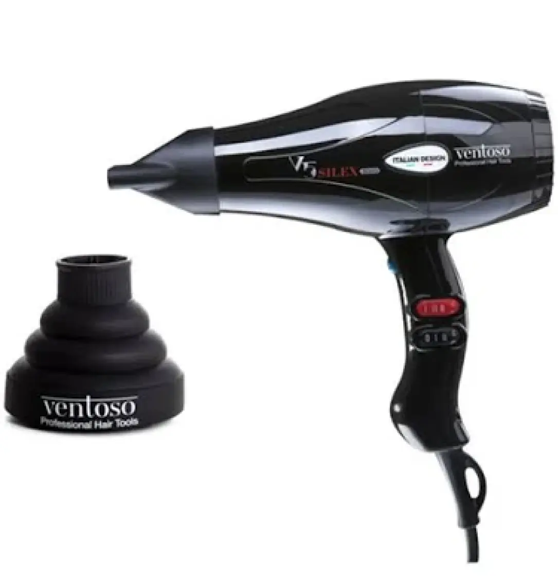 Ventoso V5 Silex5000 2500 W Profesyonel Saç Kurutma ve Fön Makinesi Siyah