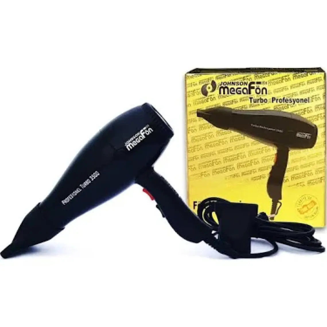 Johnson Megafön Turbo Profesyonel 3500 - 2400W Kuaför Tipi Saç Kurutma / Fön Makinesi